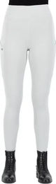 Produktbild von Easy Rider Reitleggings Full Grip für Damen in Grau und Weiß Größe 44