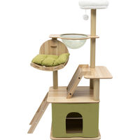 Produktbild von easybuy Kratzbaum für Katzen mit Liegemulde in Hellbraun 1,4m groß