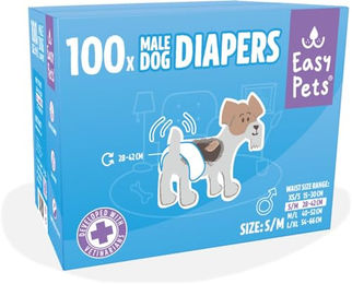 Easypets Hundewindel für Rüden Einwegwindeln atmungsaktiv 100 Stück Größe S/M – Bild 1 von 6