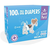 Produktbild von Easypets Hundewindel für Rüden Einwegwindeln atmungsaktiv 100 Stück Größe S/M