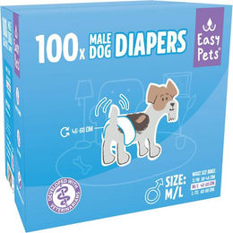 Easypets Hundewindeln für Rüden Größe M/L 100 Stück – Bild 1 von 1