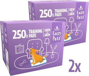 EasyPets Welpenunterlagen für kleine bis mittelgroße Hunde 500 Stück 58 x 58 cm – Bild 1 von 1