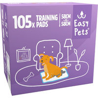 Produktbild von Easypets Welpenunterlagen für kleine bis mittlere Hunde 105 Stück 58x58cm