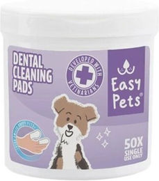 EasyPets Zahnreinigungspads zur Zahnpflege 50 Stück – Bild 1 von 1