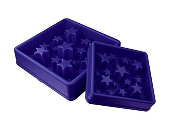 Eat Slow Live Longer Anti-Schlingnapf Slow Feeder aus Kunststoff Blau Größe L – Bild 1 von 5