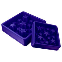 Produktbild von Eat Slow Live Longer Anti-Schlingnapf Slow Feeder Blau 14 x 14 cm