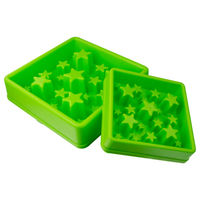 Produktbild von Eat Slow Live Longer Anti-Schlingnapf Slow Feeder Grün 14 x 14 cm