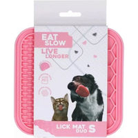 Produktbild von Eat Slow Live Longer Duo Leckmatte aus Silikon Rosa Größe S
