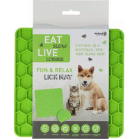 Produktbild von Eat Slow Live Longer Fun & Relax Schleckmatte für Hunde aus Silikon Grün XS Mini