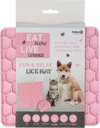 Eat Slow Live Longer Leckmatte Fun & Relax aus Silikon für Hunde Rosa – Bild 1 von 13