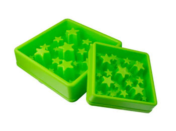 Eat Slow Live Longer Live Star Anti-Schlingnapf aus Kunststoff Grün Größe L - 1 Stk. – Bild 1 von 13