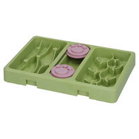 Produktbild von Eat Slow Live Longer Mini Puzzle Lush Jungle Intelligenzspielzeug für Welpen aus Kunststoff in Grün 13 x 19 cm