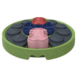 Eat Slow Live Longer Puzzle Disc Intelligenzspielzeug für Hunde mit Slow Feeder Funktion aus Kunststoff in Grün oder Bunt 33,8 x 29,3 x 9,5 cm – Bild 1 von 3