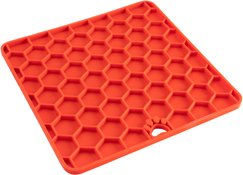 Eat Slow Live Longer Schleckmatte Fun & Relax für Hunde aus Silikon rot – Bild 1 von 6