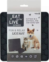 Eat Slow Live Longer Schleckmatte für Hunde aus Silikon Grau – Bild 1 von 6