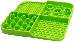 Eat Slow Live Longer Schleckmatte für Hunde aus Silikon Grün 21 x 21 cm – Bild 1 von 3