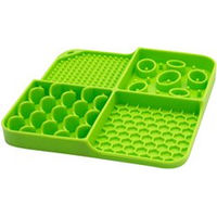 Produktbild von Eat Slow Live Longer Schleckmatte für Hunde aus Silikon Grün 21 x 21 cm