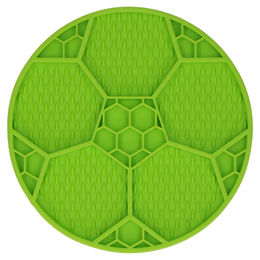 Eat Slow Live Longer Schleckmatte Fußball Grün aus Silikon für Hunde 22 cm – Bild 1 von 3