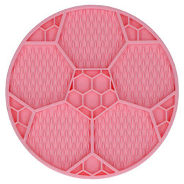 Eat Slow Live Longer Schleckmatte Fußball Rosa aus Silikon für Hunde – Bild 1 von 5