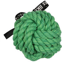Produktbild von EBI Ballin Hundespielzeug Geflochtener Baumwollball Grün 12 cm - 12 cm