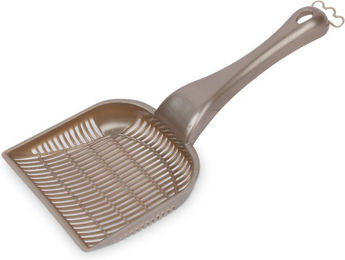 Ebi Compact Katzenstreu Schaufel Royal Edition aus Kunststoff in Schwarz oder Beige – Bild 1 von 2