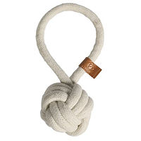 Produktbild von EBI D&D Harper Ball Hundespielzeug aus Baumwolle mit Schlaufe Beige