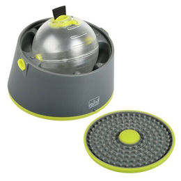 EBI Dreh- und Leckball Slow Feeder Hundespielzeug aus Kunststoff Grau – Bild 1 von 4