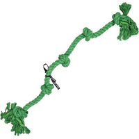 Produktbild von ebi Floss Hundespielzeug Spielseil mit 5 Knoten aus Baumwolle Grün XXL - 1 Stk.