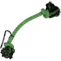 Produktbild von Ebi Hundespielzeug Do You Even Floss Dawg Spielseil aus Baumwolle mit 2 Knoten Grün XL 95 cm - 95 cm