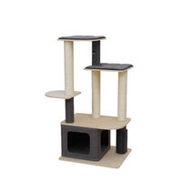 Produktbild von EBI Katzenkratzbaum Toledo aus Holz und Stoff in Grau und Beige