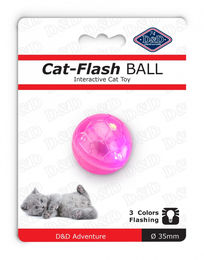 EBI Katzenspielzeug FLASH Ball LED Pink Kunststoff Ø 3,5cm – Bild 1 von 2