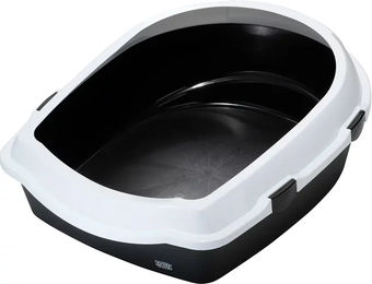 ebi Katzentoilette Space Jumbo offene Schalentoilette aus Kunststoff Schwarz – Bild 1 von 2