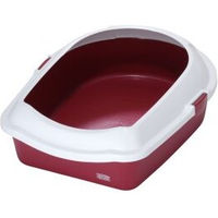 Produktbild von Ebi Katzentoilette Space M offene Schalentoilette aus Kunststoff in Rot