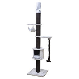 Produktbild von Ebi Kratzbaum Chester XL für Katzen Grau aus Plüsch 58 x 220-250 cm