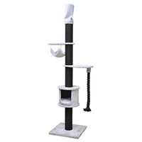 Produktbild von Ebi Kratzbaum Chester XL für Katzen Grau aus Plüsch 58 x 220-250 cm
