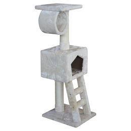 Ebi Kratzbaum Classic Abigail für Katzen in Beige mit Sisal 109 cm – Bild 1 von 6