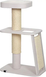 Ebi Kratzbaum Miyato Katzenmöbel Weiß mit Sisal 56x36x91 cm – Bild 1 von 5