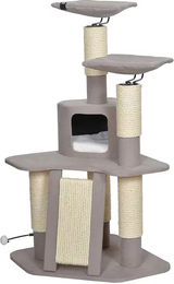 Ebi Kratzbaum Nagano für Katzen Braun 66 x 66 x 134 cm – Bild 1 von 6
