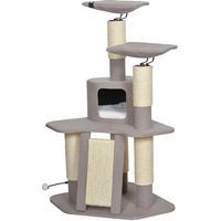 Produktbild von Ebi Kratzbaum Nagano für Katzen Braun 66 x 66 x 134 cm