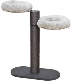 Ebi Kratzbaum Skye für Katzen in Anthrazit und Weiß mit Sisal 80 x 40 x 101 cm – Bild 1 von 12