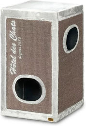 Ebi Kratzbaum Trend Rockefeller 90 für Katzen in Grau mit Sisal – Bild 1 von 3