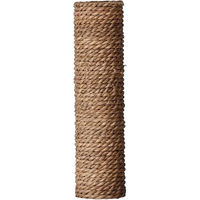 Produktbild von Ebi Kratzsäule für Katzen aus Naturmaterialien mit Bananenblatt und Waterhyacint in Braun - 48 cm
