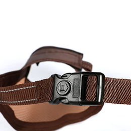 EBI Maulkorb für Hunde XS Braun aus Neopren mit reflektierendem Gewebe und verstellbarem Klettverschluss – Bild 1 von 2