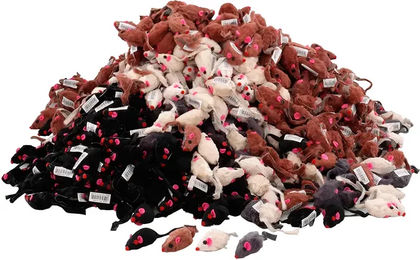 EBI Nature Shorthair Furmouse Echtfell-Spielzeugmaus für Katzen Set mit 20 Stück – Bild 1 von 1