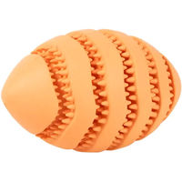 Produktbild von Ebi Nibble Me Rugby Hundefutterspielzeug aus Naturkautschuk Orange Größe L