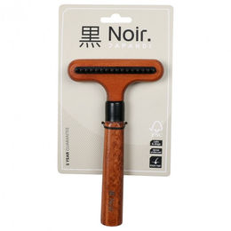 Ebi Noir Japandi Entwirrungsharke aus Holz mit rotierenden Zinken – Bild 1 von 3