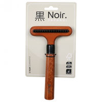 Produktbild von Ebi Noir Japandi Entwirrungsharke aus Holz mit rotierenden Zinken