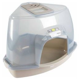 Produktbild von ebi Prism Haubentoilette für Katzen in Transparent/Grau Größe L