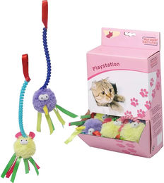 Produktbild von Ebi Rabbit Elektrisches Katzenspielzeug aus Plüsch in Rosa und Bunt