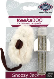 Produktbild von Ebi Shortplush Catnip-Spielzeug für Katzen aus Kunststoff in Bunt und Weiß